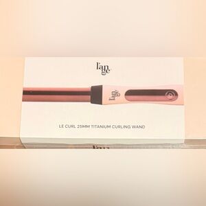 Lange Le Curl 25mm Titanium Curling Wand with Pink Handle